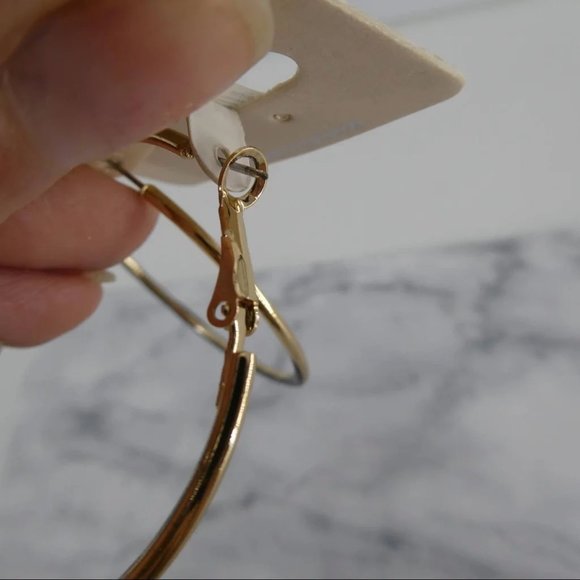 Sterling Silver Small Hoop Earring 8MM - Picture 5 of 5